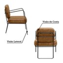 Ver imagem 5 de Poltrona Estofada com Base em Ferro Heredia Yescasa