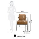 Ver imagem 4 de Poltrona Estofada com Base em Ferro Heredia Yescasa