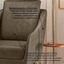 Ver imagem 6 de Poltrona Decorativa Estofada com Pés Palito Monserrat Espresso Móveis