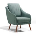 Ver imagem 2 de Poltrona Decorativa Estofada com Pés Palito Monserrat Espresso Móveis