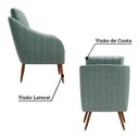 Ver imagem 4 de Poltrona Decorativa Estofada com Pés Palito Monserrat Espresso Móveis