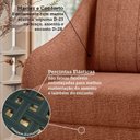 Ver imagem 5 de Poltrona Decorativa Estofada com Pés Palito Monserrat Espresso Móveis