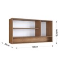 Ver imagem 3 de Armário Aéreo de Cozinha 3 Portas e Nicho Giovanna