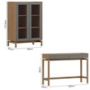 Ver imagem 4 de Cristaleira 2 Portas Vidro Canelado Aparador 2 Gavetas Oak Ferrolack Milani Store