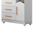 Ver imagem 4 de Cômoda 4 Gavetas Organizadora Roupas Kids Infantil Quarto Criança Gaveteiro Duda Cor Branco