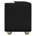 Ver imagem 6 de Puff Decorativo Quadrado Penteadeira Urban - Preto-bege Corino