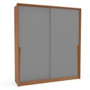 Ver imagem 2 de Guarda Roupa 2 Portas de Correr 2 Gavetas Cinza/Freijó