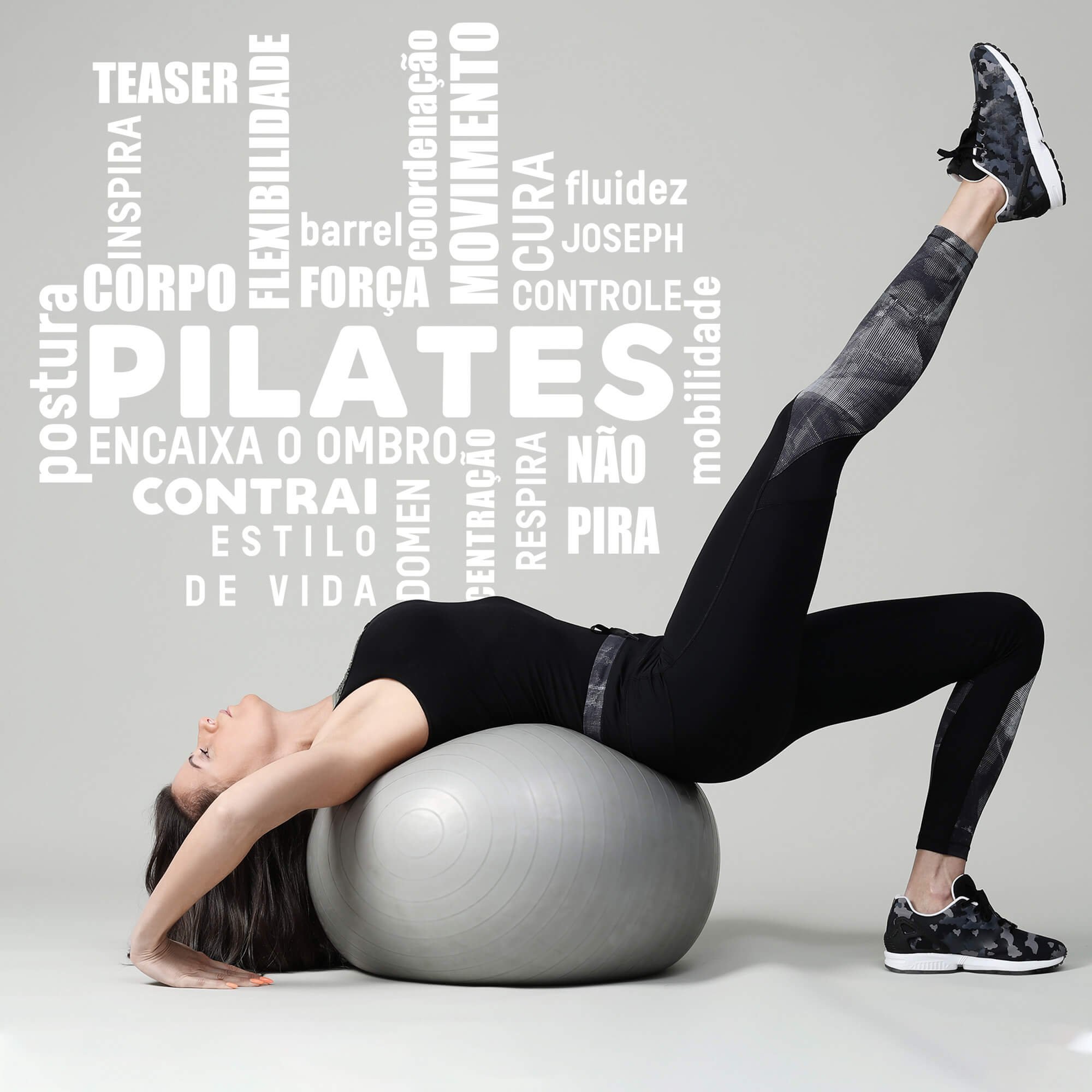 Adesivo Decorativo Palavras Motivação Pilates Movimento Cura Decoração Studio Kanto Store Adesivo de - 3