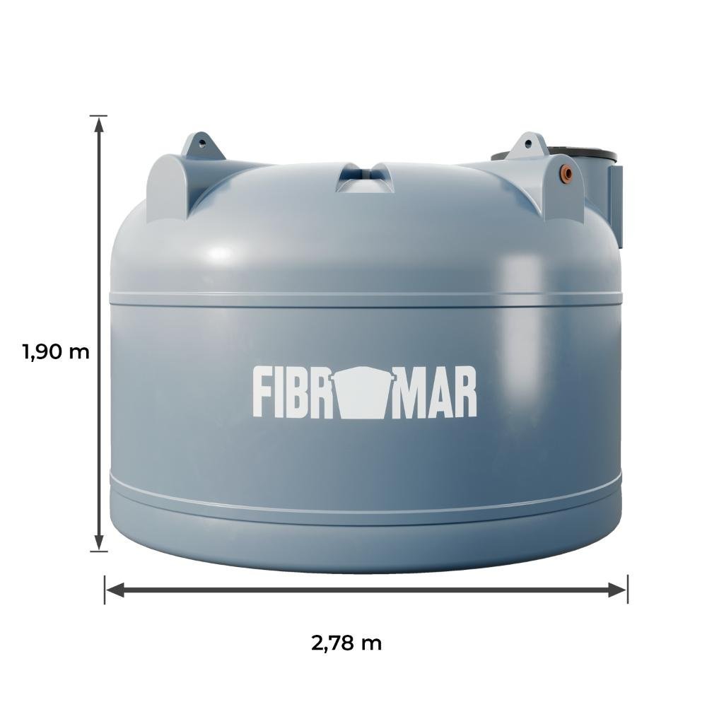 Cisterna 10.000 Litros Polietileno Fibromar - 4