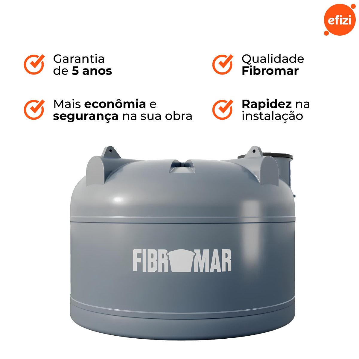 Cisterna 10.000 Litros Polietileno Fibromar - 5