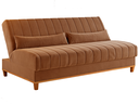 Ver imagem 2 de Sofá Cama 3 Lugares 1,80m Veludo Colors Laranja Terracota