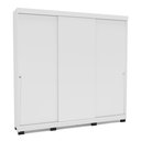 Ver imagem 2 de Guarda-Roupa 3 Portas de Correr 4 Gavetas Branco