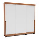 Ver imagem 2 de Guarda-Roupa 3 Portas de Correr 4 Gavetas Branco/Freijó