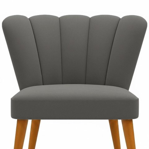 Poltronas Liz para Penteadeira Make Estética e Beleza Cinza