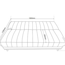 Sofá Cama 1,80cm Reclinável 3 Lugares Colors - 4