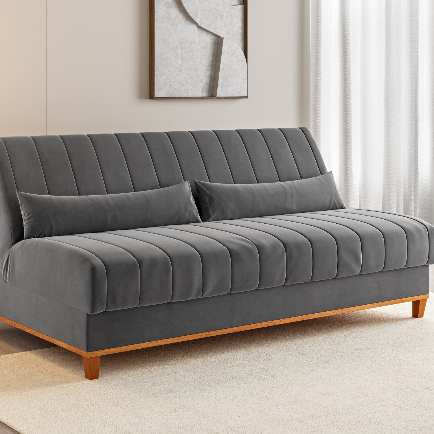 Sofá Cama 1,80cm Reclinável 3 Lugares Colors - 1