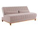 Ver imagem 2 de Sofá Cama 3 Lugares 1,80m Veludo Colors Rosa