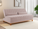 Ver imagem 1 de Sofá Cama 3 Lugares 1,80m Veludo Colors Rosa