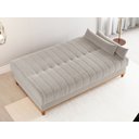 Ver imagem 4 de Sofá cama 3 lugares 1,80m Veludo Colors Bege Marfim