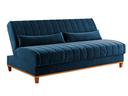 Ver imagem 2 de Sofá Cama 3 Lugares 1,80m Veludo Colors Azul