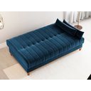 Ver imagem 4 de Sofá cama 3 lugares 1,80m Veludo Colors Azul