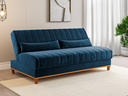 Ver imagem 1 de Sofá Cama 3 Lugares 1,80m Veludo Colors Azul