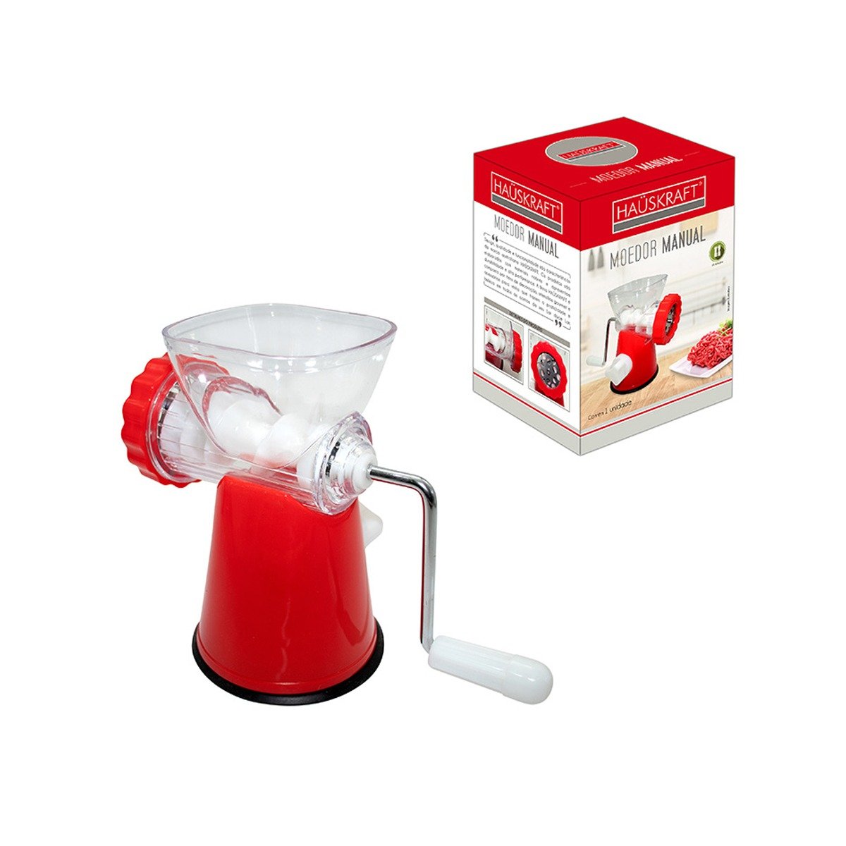 Moedor de Carne Linguiça Manual Utilidade Cozinha Fácil Hausk Moedor Manual - 2