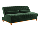 Ver imagem 2 de Sofá Cama Reclinável 3 Lugares 180cm Veludo Colors Verde Oliva