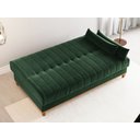 Ver imagem 4 de Sofá Cama Reclinável 3 Lugares 180cm Veludo Colors Verde Oliva
