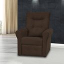 Ver imagem 1 de Poltrona Reclinável Clio MX-24 Suede Marrom Escuro B 256 - Matrix