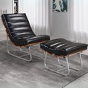 Ver imagem 5 de Poltrona e Puff Costela Rubi Base em Aço Industrial