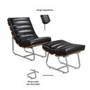 Ver imagem 2 de Poltrona e Puff Costela Rubi Base em Aço Industrial