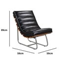 Ver imagem 3 de Poltrona e Puff Costela Rubi Base em Aço Industrial