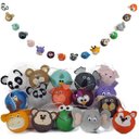 Ver imagem 1 de Luminária Infantil Bichinhos Cormilu Led, À Pilha, 10 Bolas, 1.5m