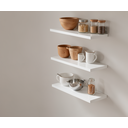 Ver imagem 2 de Kit 3 Prateleiras Estante 50x15 Madeira Mdf Brancas + Suporte