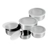 Conjunto Potes para Alimentos Aço Inox com Tampa Resistente Jogo de Tigelas 5 - 2