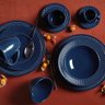 Jogo com 06 Bowls Mezcla Deep Blue Azul Marinho - 367ml - 2