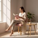 Ver imagem 5 de Kit 2 Cadeiras Pétala Estofadas Veludo com Pés Palito Rosa Élpis Móveis