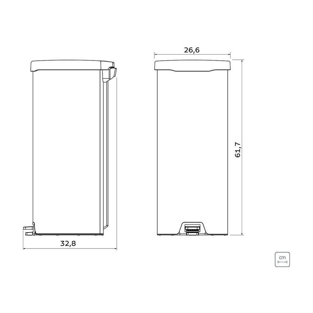 Lixeira Inox Pedal New Tramontina com Acabamento Polido 30 L - 7