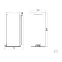 Ver imagem 6 de Lixeira Inox Pedal New Tramontina com Acabamento Polido 30 L