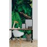 Papel de Parede 3d Painel 1m Folhas Flores Tropical Vinil Folhagem Auto Colante Vinílico Lavável - 2