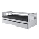 Ver imagem 2 de Bicama Solteiro Mission Estilo Sofá em Madeira Maciça/mdf