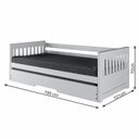 Ver imagem 3 de Bicama Solteiro Mission Estilo Sofá em Madeira Maciça/mdf