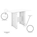 Ver imagem 3 de Conjunto de Mesa e 4 Cadeiras para Sala de Jantar Milano-Poliman - Branco / Preto