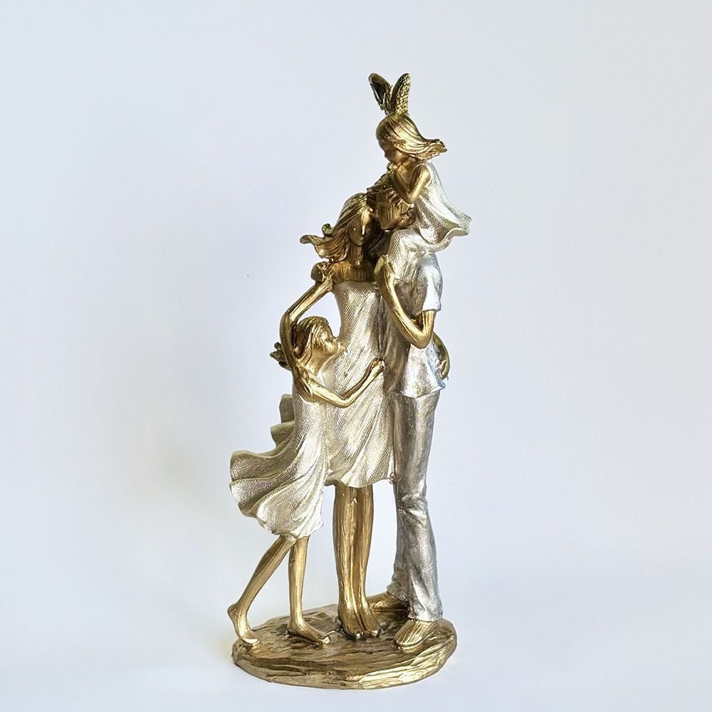 Escultura Familia Casal com Suas Filhas