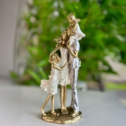 Escultura Familia Casal com Suas Filhas - 3