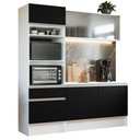 Ver imagem 3 de Armário de Cozinha Compacta 180cm Branco/Preto Topazio Madesa 86