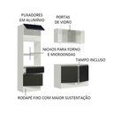 Ver imagem 5 de Armário de Cozinha Compacta 180cm Branco/Preto Topazio Madesa 86