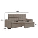 Ver imagem 4 de Sofá 4 Lugares Retrátil e Reclinável 250cm Lugano