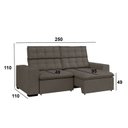 Ver imagem 4 de Sofá 4 Lugares Retrátil e Reclinável 250cm Lugano